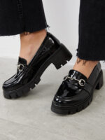 נעלי מוקסין שחורות