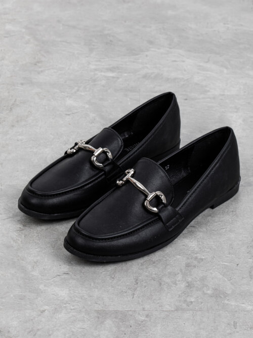 נעלי מוקסין בצבע שחור